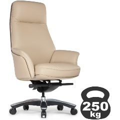 Изображение товара Кресло руководителя RIVA DESIGN Batisto A2018 светло-бежевое натуральная кожа эргономичное