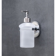 Изображение товара Дозатор для жидкого мыла РМС A6022 настенный из нержавейки и стекла