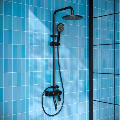 Изображение товара Душевая система РМС PL7BL-009DK из высокопрочного пластика, Черный