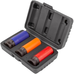 Изображение товара Набор головок ROCK FORCE ударных, тонкостенных, 3 предмета