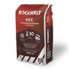 Изображение товара Противогололёдный реагент Rockmelt Mix 20 кг для чистки снега и льда