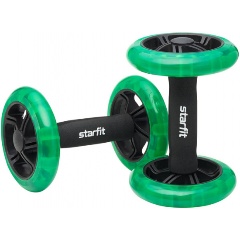 Изображение товара Ролики для пресса раздельные STARFIT RL-107 черный/ярко-зеленый