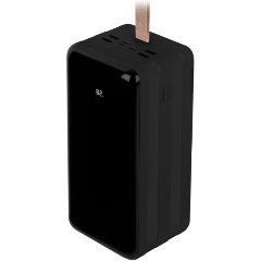 Изображение товара Внешний аккумулятор Rombica NEO PRO-800 Black, 80 000 мАч, PD, QCharge, LCD, LED фонарь, вес 1.7кг