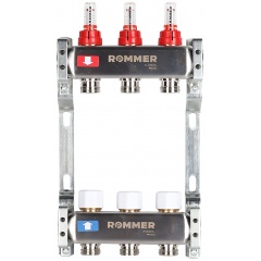 Изображение товара Коллектор ROMMER с расходомерами 3 вых.