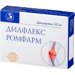 Изображение товара Лекарственное средство Диафлекс Ромфарм капс. 50мг №30 ROMPHARM COMPANY