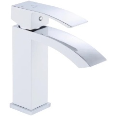 Изображение товара Смеситель для раковины Rose R15F R1501F белый хром рычажный современный стиль