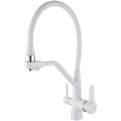 Изображение товара Смеситель для кухни Rose R558C, белый