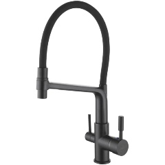 Изображение товара Смеситель для кухни Rose R658H, черный