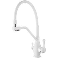 Изображение товара Смеситель для кухни Rose R858C, белый