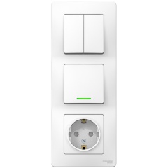 Изображение товара Розетка SCHNEIDER ELECTRIC Blanca з/к 16А 250В с защитой IP20 и подсветкой
