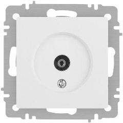 Изображение товара Розетка INTRO Accent 6-301-01М TV одиночная IP20 СУ бел. матов., Б0063603