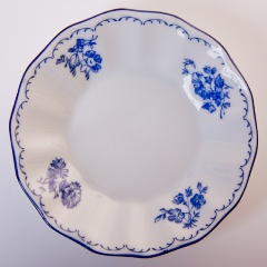 Изображение товара Розетка Bernadotte без ручки с декором Синяя Роза 1 шт фарфор