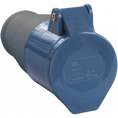 Изображение товара Розетка IEK 223 переносная 2Р+РЕ 32А IP44 для наружных работ и промышленности