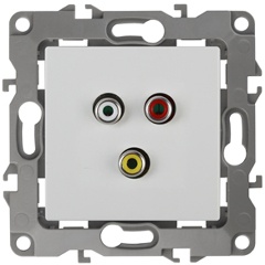 Изображение товара Розетка RCA ЭРА 12 12-3113-01 Б0027471