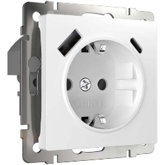Изображение товара Розетка с быстрой зарядкой Werkel USB Type A+С белая W1171701 4690389176418