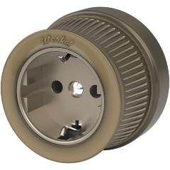 Изображение товара Розетка с заземлением Werkel Ретро бронзовый W5771012 4690389166549