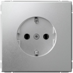Изображение товара Розетка Systeme Electric (Schneider Electric) ArtGallery 16А с заземл. механизм алюм., GAL000343