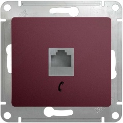 Изображение товара Розетка телефонная SCHNEIDER ELECTRIC GLOSSA телефонная RJ11, БАКЛАЖАНОВЫЙ