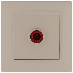 Изображение товара Розетка Makel TV проходная Karea RIZZ крем, 88010007