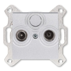 Изображение товара Розетка TV-R ABB Levit проходная 7дБ серебро