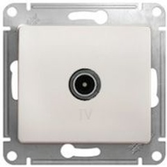 Изображение товара Розетка TV SCHNEIDER ELECTRIC GLOSSA одиночная 1DB, перламутр, GSL000691