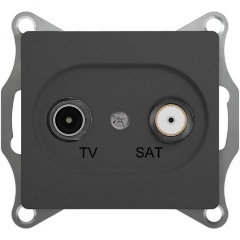 Изображение товара Розетка TV SCHNEIDER ELECTRIC GLOSSA оконечная антрацит GSL000794