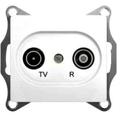 Изображение товара Розетка TV SCHNEIDER ELECTRIC GLOSSA оконечная 1DB, механизм, белый, GSL000194