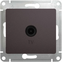 Изображение товара Розетка TV SCHNEIDER ELECTRIC GLOSSA оконечная 1DB, механизм, графит, GSL001391