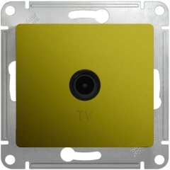 Изображение товара Розетка TV SCHNEIDER ELECTRIC GLOSSA проходная 4DB, механизм, фисташковый, GSL001092