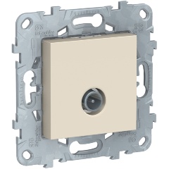 Изображение товара Розетка TV SCHNEIDER ELECTRIC UNICA NEW одиночная, бежевый, NU546244