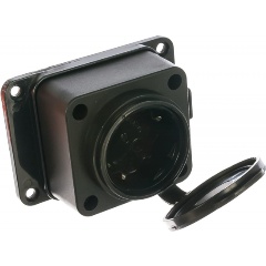 Изображение товара Розетка Universal настенная 16А IP44 250В (еврослот) с заглушкой с заземл. каучук, 602229