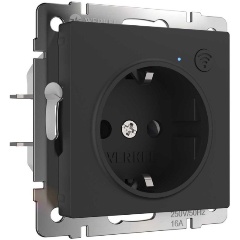 Изображение товара Розетка Wi-Fi Werkel черный матовый W1171608 умная для автоматизации дома