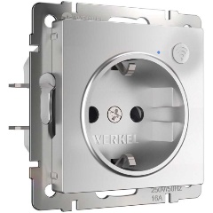 Изображение товара Розетка Wi-Fi Werkel серебряная W1171606 для автоматизации