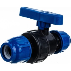 Изображение товара Кран шаровой RTP 14389 компрессионный PN10 d20 для ПЭ труб