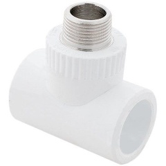 Изображение товара Тройник RTP комбинированный PPR наружн. резьба 20х1/2 бел. 10753