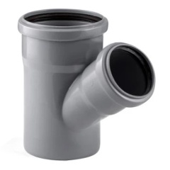 Изображение товара Тройник RTP ВК ПП 110/50х45 сер. 36573