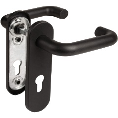 Изображение товара Ручка дверная FP.DH172.0433 NE (B2B) (9x140) с пружиной BL-24 черный FUARO