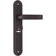 Изображение товара Ручка дверная на планке МЕТТЭМ для ЗВ9 902 НР 0501 (плоская) с пружиной медн.антик