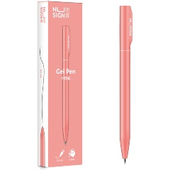 Изображение товара Ручка гелевая Deli Nusign NS552pink розовый черные линия 0.5мм