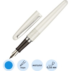 Изображение товара Перьевая ручка PILOT Белый тигр серия животные в футляре синее чернильное перо