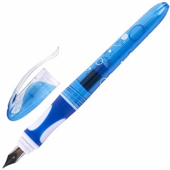 Изображение товара Ручка перьевая с 10 сменными картриджами BRAUBERG "DELTA", эргономичный корпус, иридий, 143954