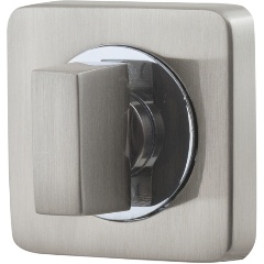 Изображение товара Ручка поворотная Armadillo BK6.K.SQ52 (WC-BOLT BK6/SQ-21) SN/CP-3 матовый никель/хром