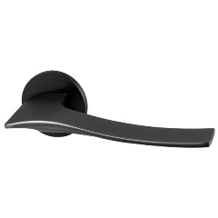 Изображение товара Дверная ручка Armadillo AQUA BL-26 черная раздельная для межкомнатных дверей