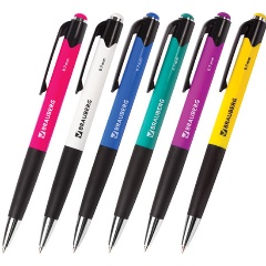 Изображение товара Ручка шариковая автоматическая BRAUBERG Concept с грипом синий 0,7 мм