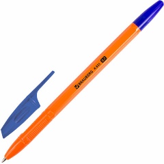 Изображение товара Ручка шариковая BRAUBERG X-333 ORANGE, комплект 13 шт., синий чернила