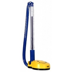 Изображение товара Ручка шариковая Deli E6793BLUE на подставке 0.5мм синие чернила