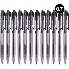 Изображение товара Ручка шариковая Deli EQ02120 авт. 0.7мм черный черные чернила