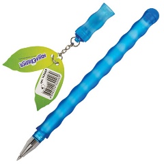 Изображение товара Ручка стираемая гелевая ЮНЛАНДИЯ "Горошек", СИНЯЯ, прорезиненный корпус ассорти, линия письма 0,35 мм, 143669