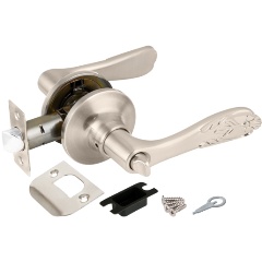 Изображение товара Дверные ручки защелка Punto DK633 SN-B фиксатор никель матовый