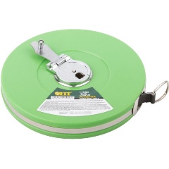 Изображение товара Рулетка геодезическая FIT IT 17580, фибергласовая лента, зеленый пластиковый корпус 30 м